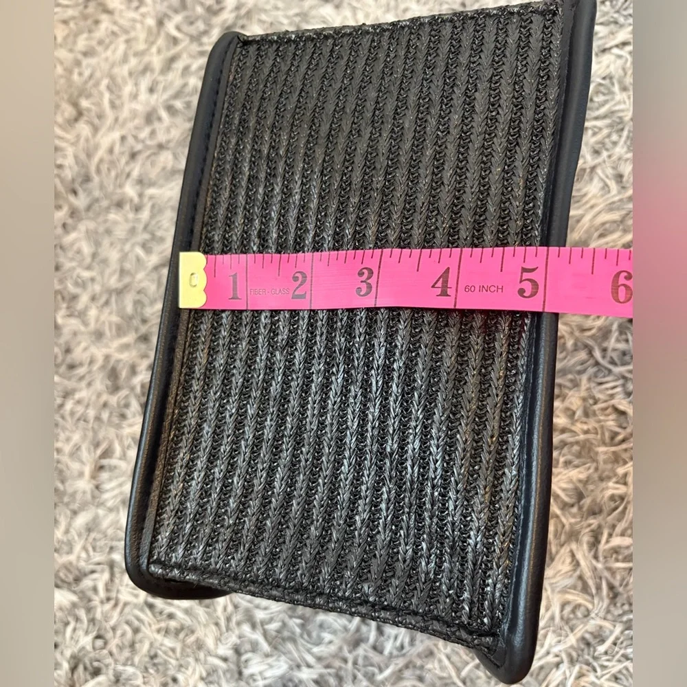 Steve Madden Straw Bwebber Bag - Black - Picture 9 of 9
